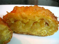 Tortilla de patatas en tempura