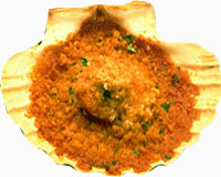 Vieiras a la gallega