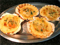 Vieiras gratinadas