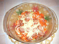 Zanahorias con salchichas